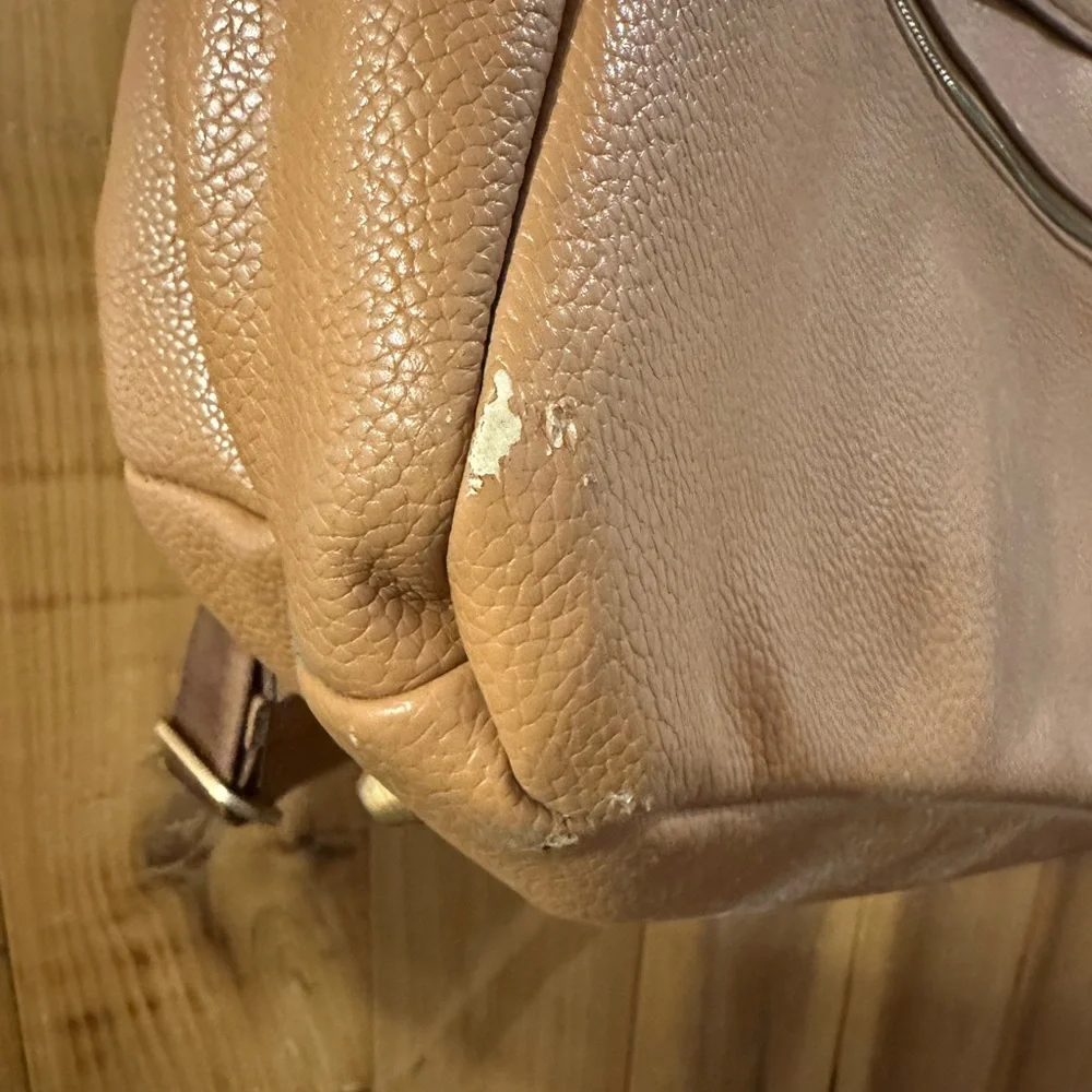 Tan freshly picked diaper bag backpack